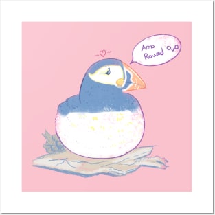 Pudgy Puffin Posters and Art